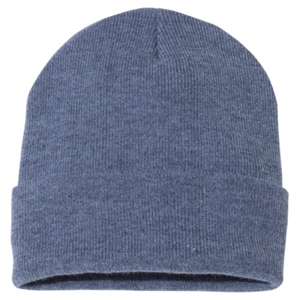 12 Inch Knit Beanie - Custom Logo Embroidery Thumbnail
