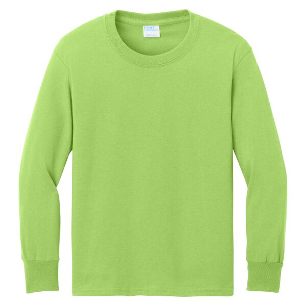 Port & Company Youth Long Sleeve Core Cotton Tee Thumbnail