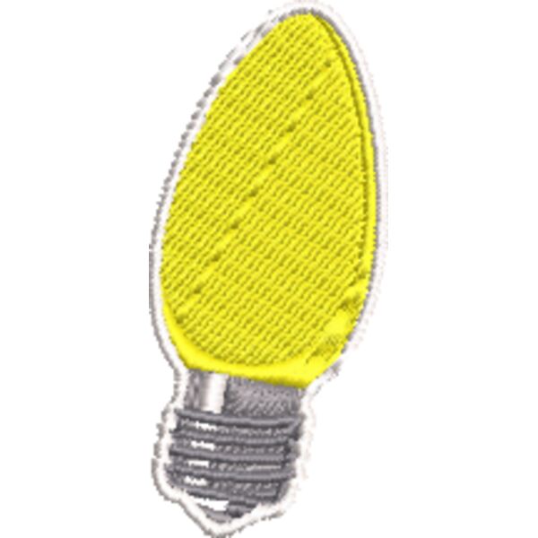 Yellow Christmas Light Bulb Thumbnail