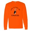 Safety Long Sleeve  Special Gildan Heavy Cotton Long Sleeve T-Shirt Thumbnail